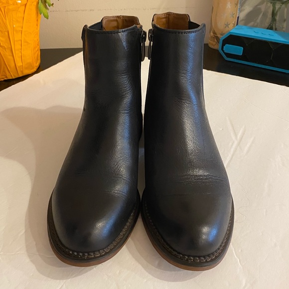 Franco Sarto Horrace Black Leather Bootie - Picture 4 of 11